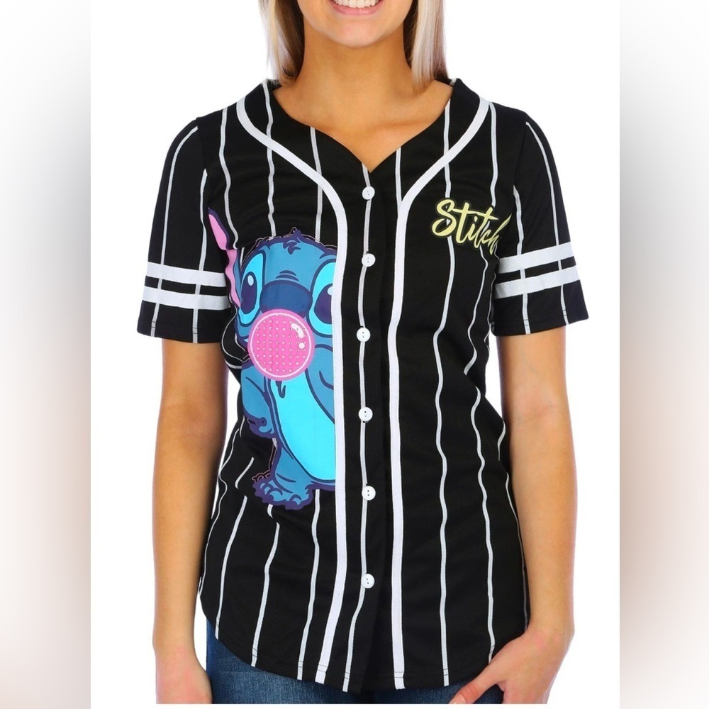 Disney Stitch Jersey Short Sleeve Tee